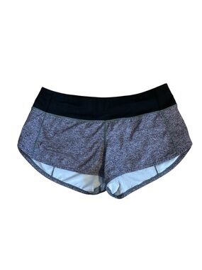 Lululemon Speed Up Lined Running Shorts – Heather Lux Multi Black – Size 6